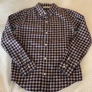 Brushed twill button down shirt